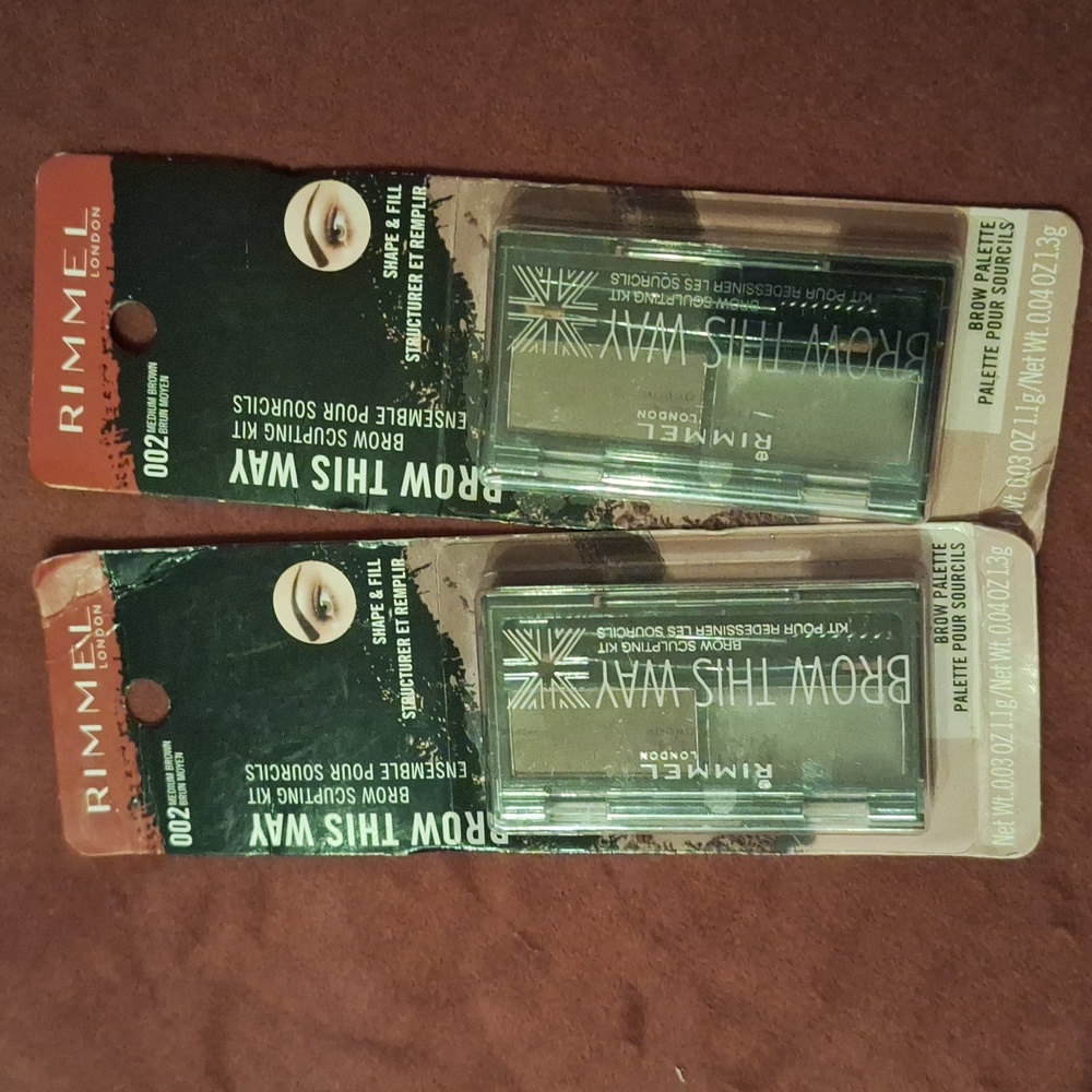 Rimmel Brow Sculpting Kit Bundle Powder/Wax,  Medium brown